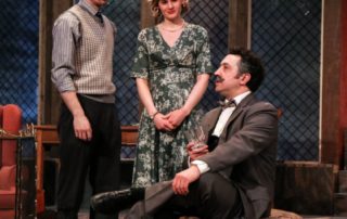 Stage scene from The Mousetrap at Metropolis Performing Arts Centre